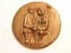 Religious Bronze Medal: Holy Family And Christmas Star: Rev.  German Message Exonumia photo 6