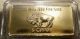 5 Gram Fine Gold Bullion Bar 100 Mills.  999 Pure 24k American Buffalo Bison Gold photo 2