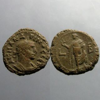 Emperor Carinus_alexandria Egypt_potin Tetradrachm_elpis & Lotus photo