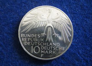 1972 Germany Silver 10 Mark Olympic Commemorative - photo