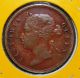 Straits Settlements 1876 1 Cent Xf Coin. Malaysia photo 1