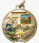 Moutain Flowers Edelweiss, .  & Changing Sliding Mountain Decors Medal Pendant Exonumia photo 3