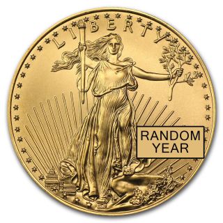 1/10 Oz Gold American Eagle Coin - Random Year Coin photo