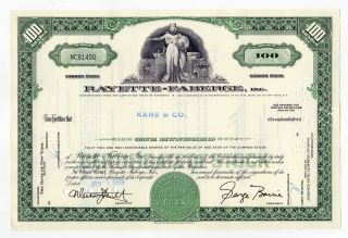 Rayette - Faberge,  Inc.  Stock Certificate photo