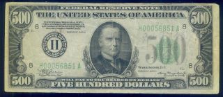 1934a 500 Dollar Federal Reserve Note photo