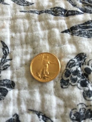1986 Lady Liberty 1/10 Oz Gold Coin photo