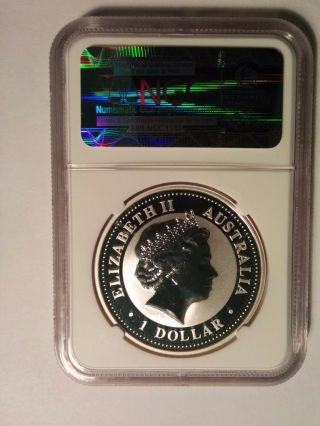 2006p Australia S$1 Chinese Lunar Dog 1oz Silver Proof Colorized Coin Ngc Ms70 photo