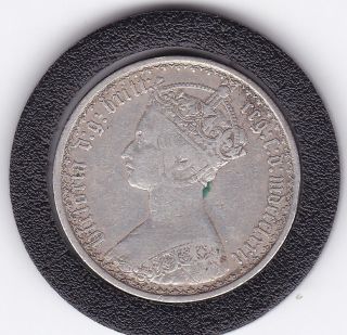 Sharp 1872 ' Gothic ' Queen Victoria Florin (2/ -) Silver (92.  5) Coin photo