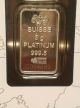 5 Gram Pamp Suisse Fortuna Platinum Bar W/assay Platinum photo 2