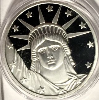 Statue Of Liberty Silver Medallion 1 Oz.  999 Pure Silver Coin 3321121 988 photo