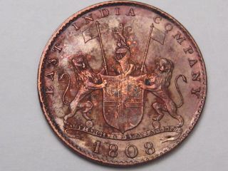1808 Admiral Gardner Shipwreck East India Co.  Ten Cash Coin.  8 photo