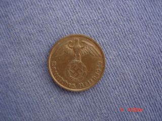 1939 - B 2 Pfennig Copper photo