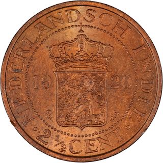Netherlands East Indies 1920 2 - 1/2 Cents Choice R,  B Unc photo