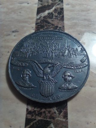 Medal,  1893,  Columbian Exposition (expo),  Discovery Of America photo