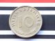 Rare German Coin 10 Pfennig Rpf.  1938 A Brass Third Reich Swastika Nazi 3rd Ww2 Germany photo 1