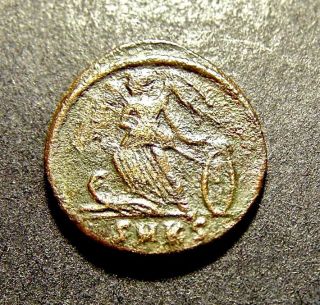 Constantinopolis,  Capital,  Victory On Prow,  Very Rare Imperial Roman Coin photo