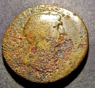 Trajan,  Victory In Dacia,  Transylvania,  Danube,  Sestertius,  Huge Roman Coin photo