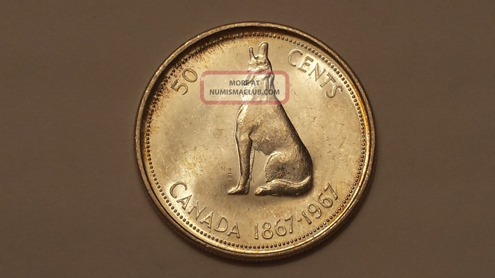 1967 Canada 50 Cents Coin (80 Silver) Coins: Canada photo
