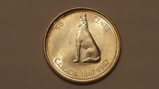 1967 Canada 50 Cents Coin (80 Silver) photo