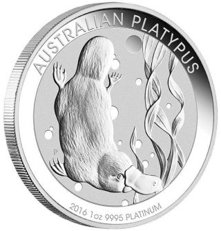 2016 - 1oz Australian Platinum Platypus photo