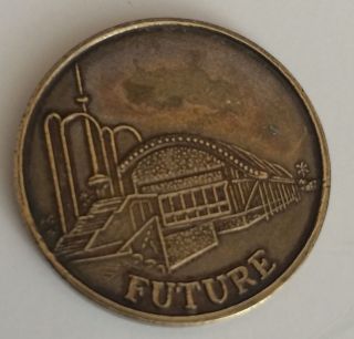 1992 Worlds Fair Sevilla Spain Future Token Coin Medal photo