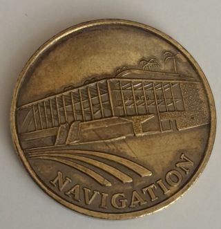 1992 Worlds Fair Sevilla Spain Navigation Token Coin Medal photo