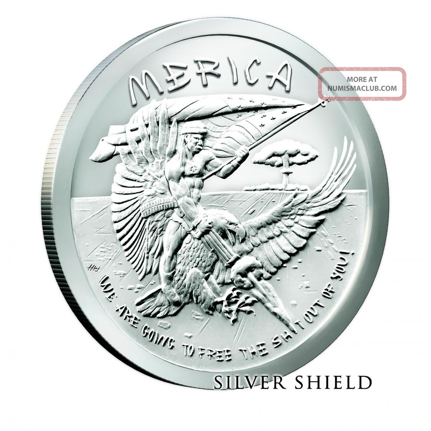 1 Oz Pure. 999 Silver Round Merica Limited $9. 99