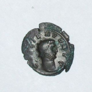 Ancient Roman Bronze Coin—emperor Gallienus—providence W/ Cornucopia—ad 253 - 268 photo