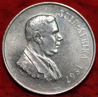 Uncirculated 1967 South Africa Silver Rand Foreign Coin S/h photo