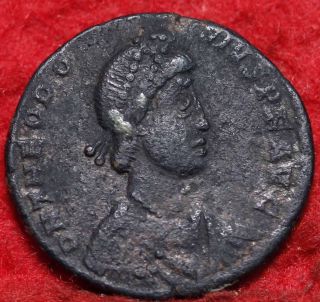 Ancient Roman Theodosius I 379 - 395 Ad S/h photo