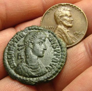 Constantius Ii - Ae Centenionalis - Emperor On Galley - Ric 327,  Siscia photo