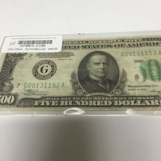 $500 Frn Special Collectirs Note - Last Chance photo