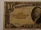 Series Of 1928 $10 Gold Certificate Note Very Fine Fr 2400 Small Size Notes photo 3