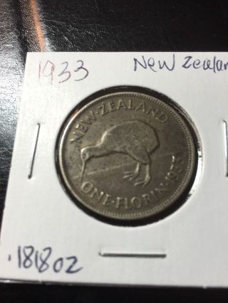1933 Zealand 1 Florin photo