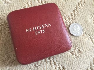 1973 Silver Saint Helena 25 Pence Proof Tercentenary photo