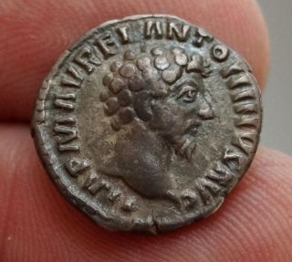 Marcus Aurelius - Concord Ancient Roman Silver Denarius 162 Ad 3.  04g photo