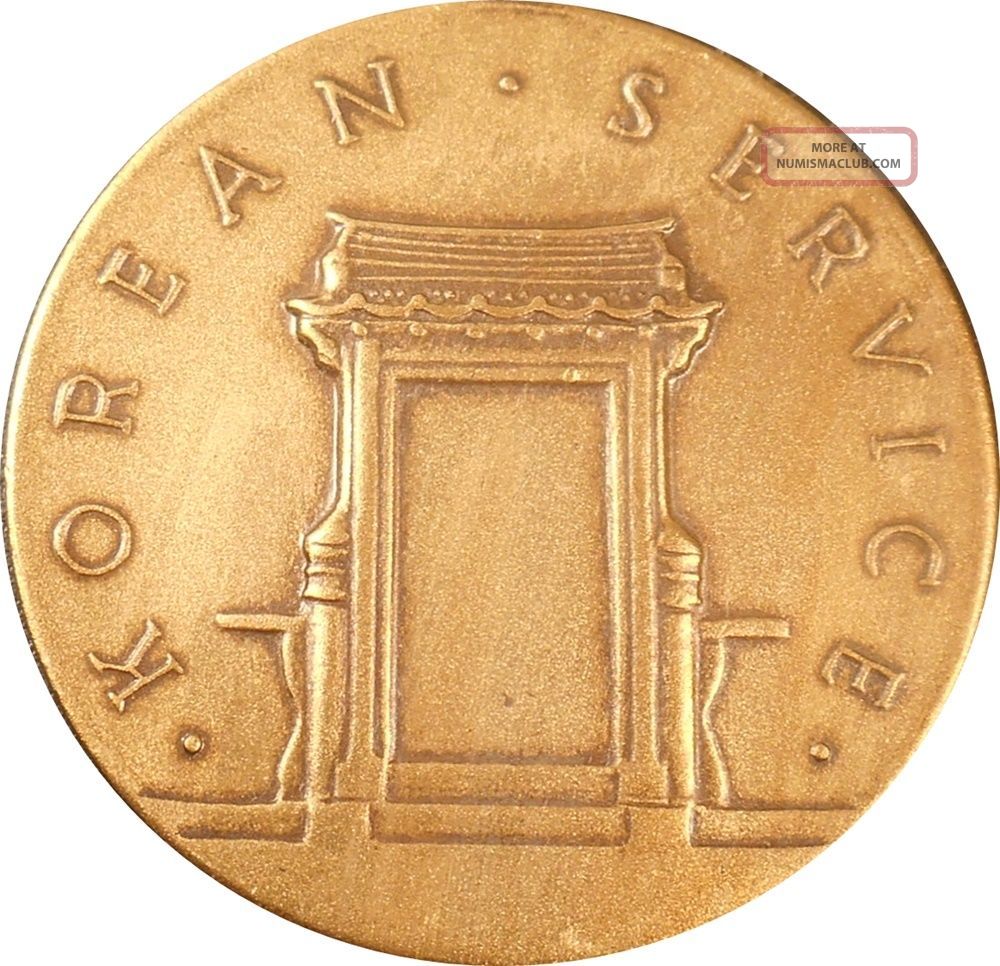 Korean War Service Medal/ribbon/bar With 2 Bronze Stars Mib