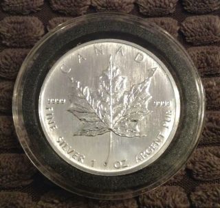 1 - 2006 Brilliant Uncirculated 1 - Oz.  9999 Silver Maple Leaf photo