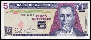 Guatemala 5 Quetzales 22/11/2006 Circulated Banknote 222 photo