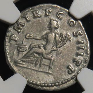 98 - 117 Ad Roman Empire Trajan Silver Ar Denarius Ngc Ch Vf Star 5/5 5/5 photo