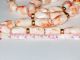 Antique Pink Angel Skin Coral Double Necklace - Carved Coral Flower Clasp 220g Asia photo 6