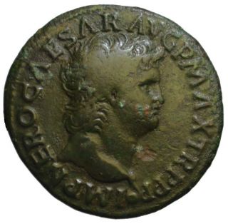 Nero Ae As Or Dupondius - Victory - Lugdunum 66 Ad photo