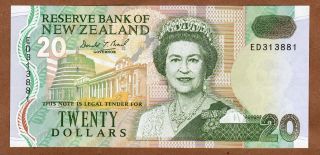 Zealand - 20 Dollars - Qeii - Nd1994 - P183 - Paper Issue - Uncirculated photo