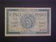 1942 Algeria Paper Money - 5 Francs Banknote Paper Money: World photo 1
