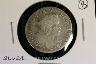 Naples 1692 20 Grana Tari Italian States Silver World Coin Italy Carlos Ii photo