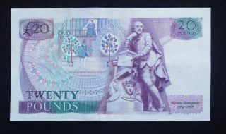England Great Britain 20 Pound Series D Sommerset Bank Of England Note photo