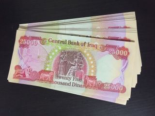 1 Million Iraqi Dinar 40 X 25,  000 (uncirculated) photo