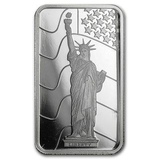 Platinum 1 Gram Pure.  999 Statue Of Liberty Pamp Suisse Bar $62.  88 photo
