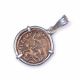 Sterling Silver Ancient Coin Pendant,  Sterling Silver Men ' S And Women ' S Pendant Coins: Ancient photo 1