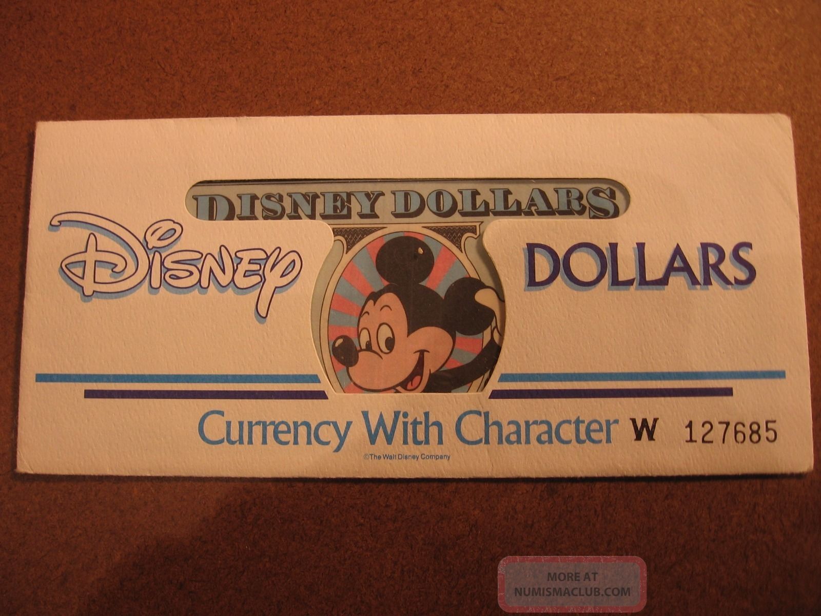 1989 One Dollar - Disney Dollar Mickey ' D ' Series - 10 Sequential Bills - Paper Money: World photo